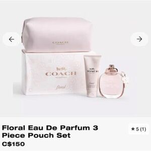Coach Floral 3-Piece Gift Set in Pale Pink